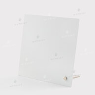 Photo frame for sublimation, metal with metal support, glossy white, 152.4*152.4 mm, thickness 0.65 mm (12224) - фото 1 - Blanks for sublimation