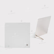 Photo frame for sublimation, metal with metal support, glossy white, 152.4*152.4 mm, thickness 0.65 mm (12224) - фото 4 - Blanks for sublimation