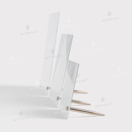 Photo frame for sublimation, metal with metal support, glossy white, 152.4*152.4 mm, thickness 0.65 mm (12224) - фото 7 - Blanks for sublimation