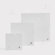 Photo frame for sublimation, metal with metal support, glossy white, 203.2*203.2 mm, thickness 0.65 mm (12226) - фото 5 - Blanks for sublimation