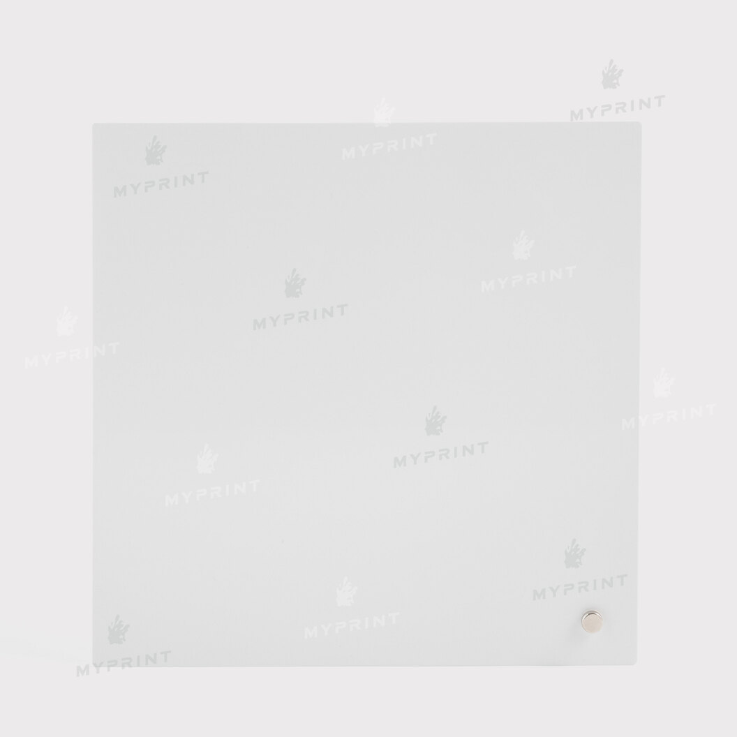 Photo frame for sublimation, metal with metal support, glossy white, 203.2*203.2 mm, thickness 0.65 mm (12226) - фото 2 - Blanks for sublimation