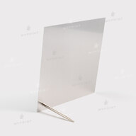 Photo frame for sublimation, metal with metal support, glossy white, 203.2*203.2 mm, thickness 0.65 mm (12226) - фото 3 - Blanks for sublimation