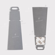 Металлическая ножка с креплением на стену 50*140 мм, толщина 1 мм (12246) - фото 3 - Заготовки для сублимации