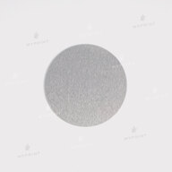 Металевий диск для сублімації глянцеве срібло діаметр 3,8 см, товщина 0,55 мм (12191) - фото 1 - Заготовки для сублімації