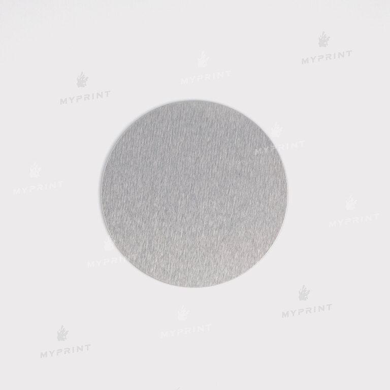 Металевий диск для сублімації глянцеве срібло діаметр 3,8 см, товщина 0,55 мм (12191) Металевий диск для сублімації глянцеве срібло діаметр 3,8 см, товщина 0,55 мм (12191)