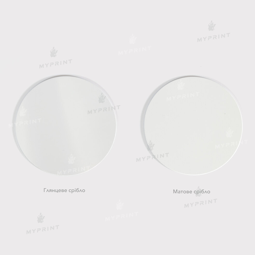 Metal disc for sublimation, matte white, diameter 5 cm, thickness 0.55 mm (12196) - фото 2 Metal disc for sublimation, matte white, diameter 5 cm, thickness 0.55 mm (12196) - фото 2 - Blanks for sublimation