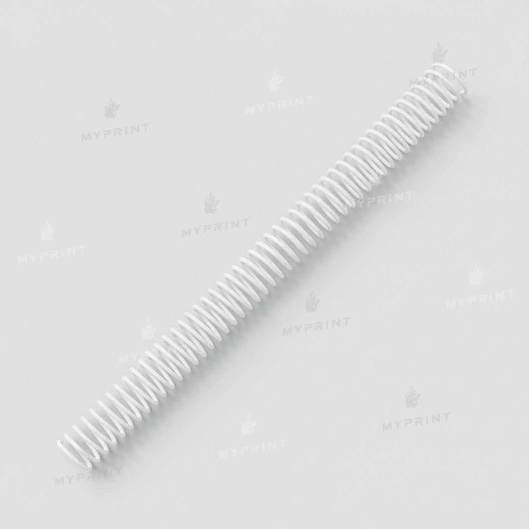 Пластикова спіраль для брошурування А4, 4:1, 48 петель, 22 мм, біла, 100 шт. (12792) - фото 1 - Поліграфічне обладнання і матеріали