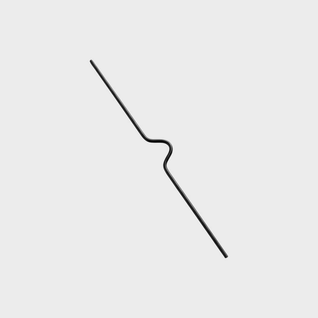 Вішак для календаря (ригель) 150 мм, чорний, 100 шт. (12806) - фото 1 - Поліграфічне обладнання і матеріали