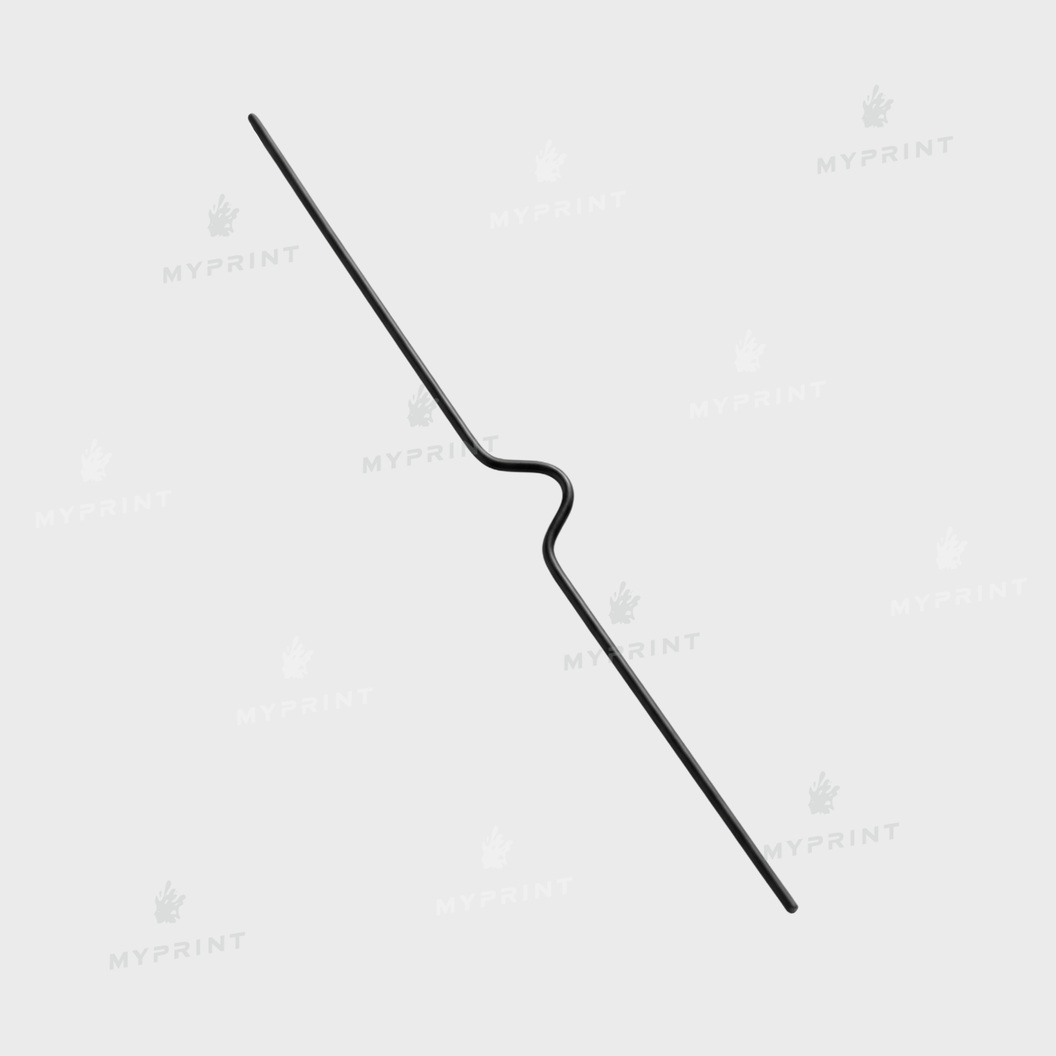 Вішак для календаря (ригель) 200 мм, чорний, 100 шт. (12808) - фото 1 - Поліграфічне обладнання і матеріали