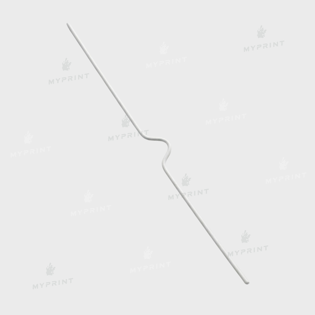 Вішак для календаря (ригель) 250 мм, білий, 100 шт. (12811) - фото 1 - Поліграфічне обладнання і матеріали