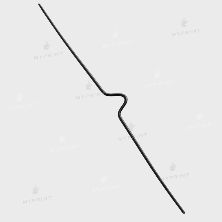 Calendar hanger (rail) 300 mm, black, 100 pcs. (12812) 