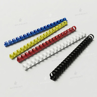 Plastic binding comb for A4, 21 loops, 20 mm, black, 100 pcs. (12751) - фото 3 - Printing equipment and materials