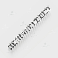 Металлическая пружина с двойной петлей для брошюровки А4, 2:1, 23 петли, 15,9 мм, черная, 50 шт. (12777) - фото 1 - Полиграфическое оборудование и материалы