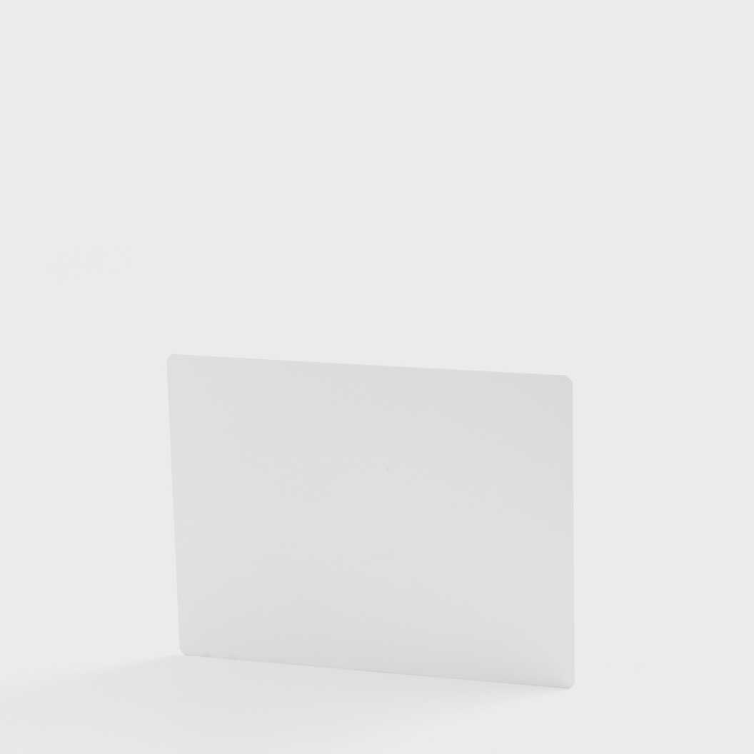 Металл для сублимации глянцевый белый 76,2*101,6 мм, толщина 0,65 мм (12180) - фото 1 - Заготовки для сублимации