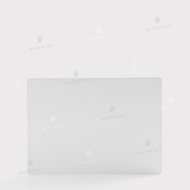 Металл для сублимации глянцевый белый 76,2*101,6 мм, толщина 0,65 мм (12180) 