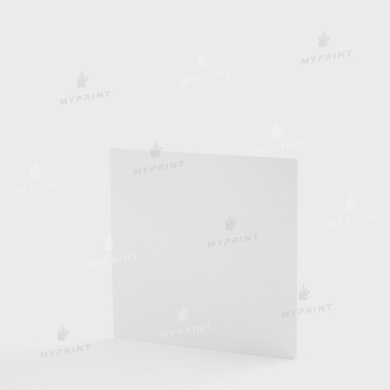 Металл для сублимации глянцевый белый 101,6*101,6 мм, толщина 0,65 мм (12182) 