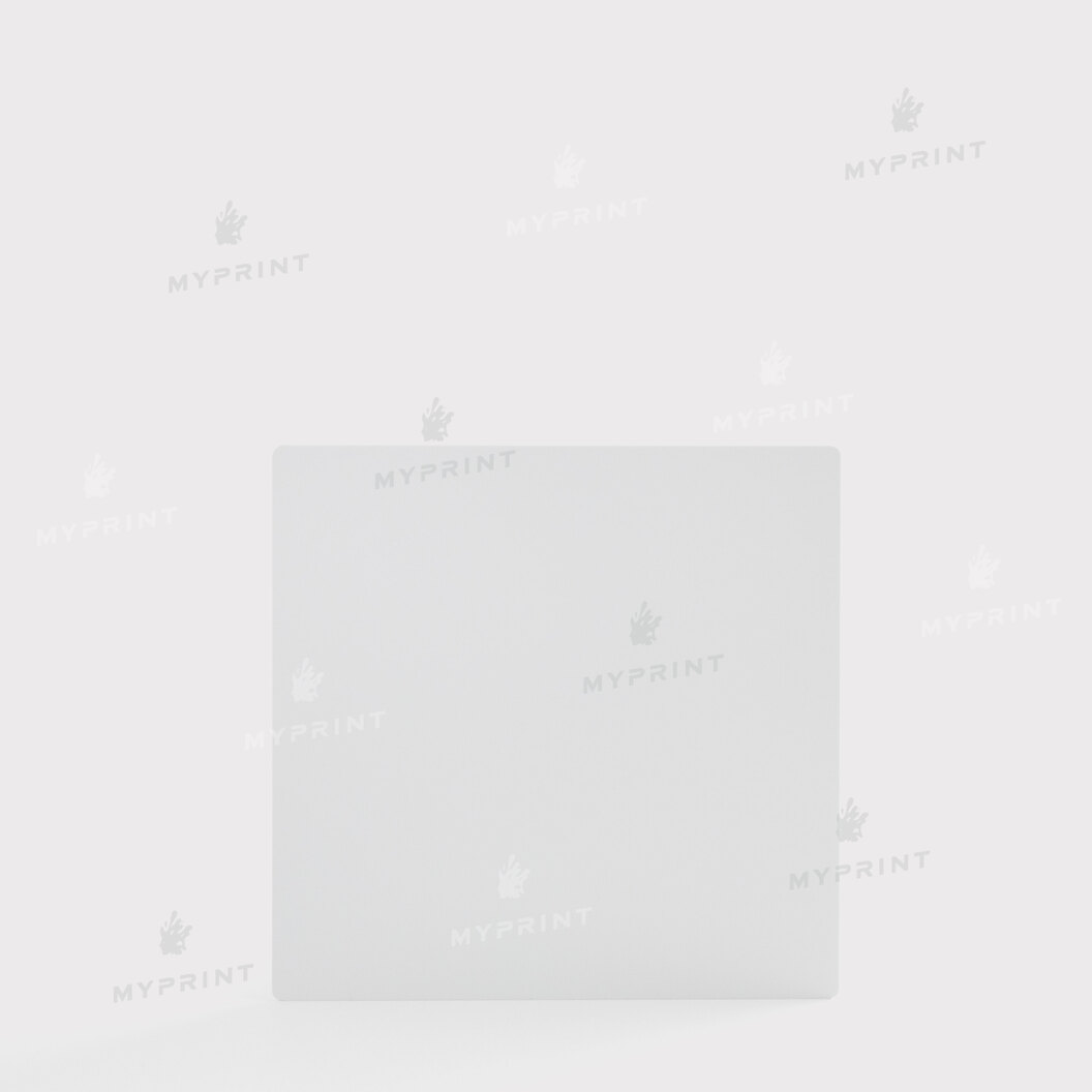 Металл для сублимации глянцевый белый 101,6*101,6 мм, толщина 0,65 мм (12182) - фото 2 - Заготовки для сублимации