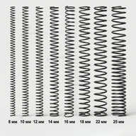Plastic spiral binding coil for A4, 4:1, 48 loops, 12 mm, black, 100 pcs. (12783) - фото 3 - Printing equipment and materials
