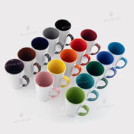 Sublimation Latte Mug Colored Inside with Colored Handle royal blue 17 Oz (500 ml) (12665) - фото 3 - Blanks for sublimation