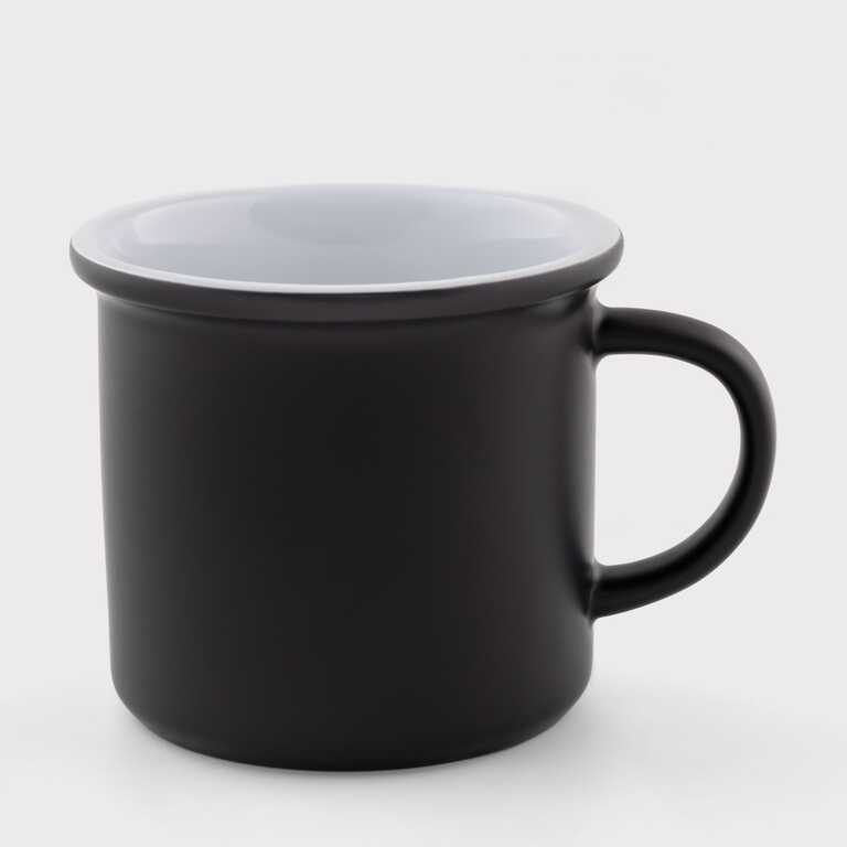 Чашка для сублімації в стилі емальованої хамелеон матова чорна 11 Oz (330 мл) (12698) 