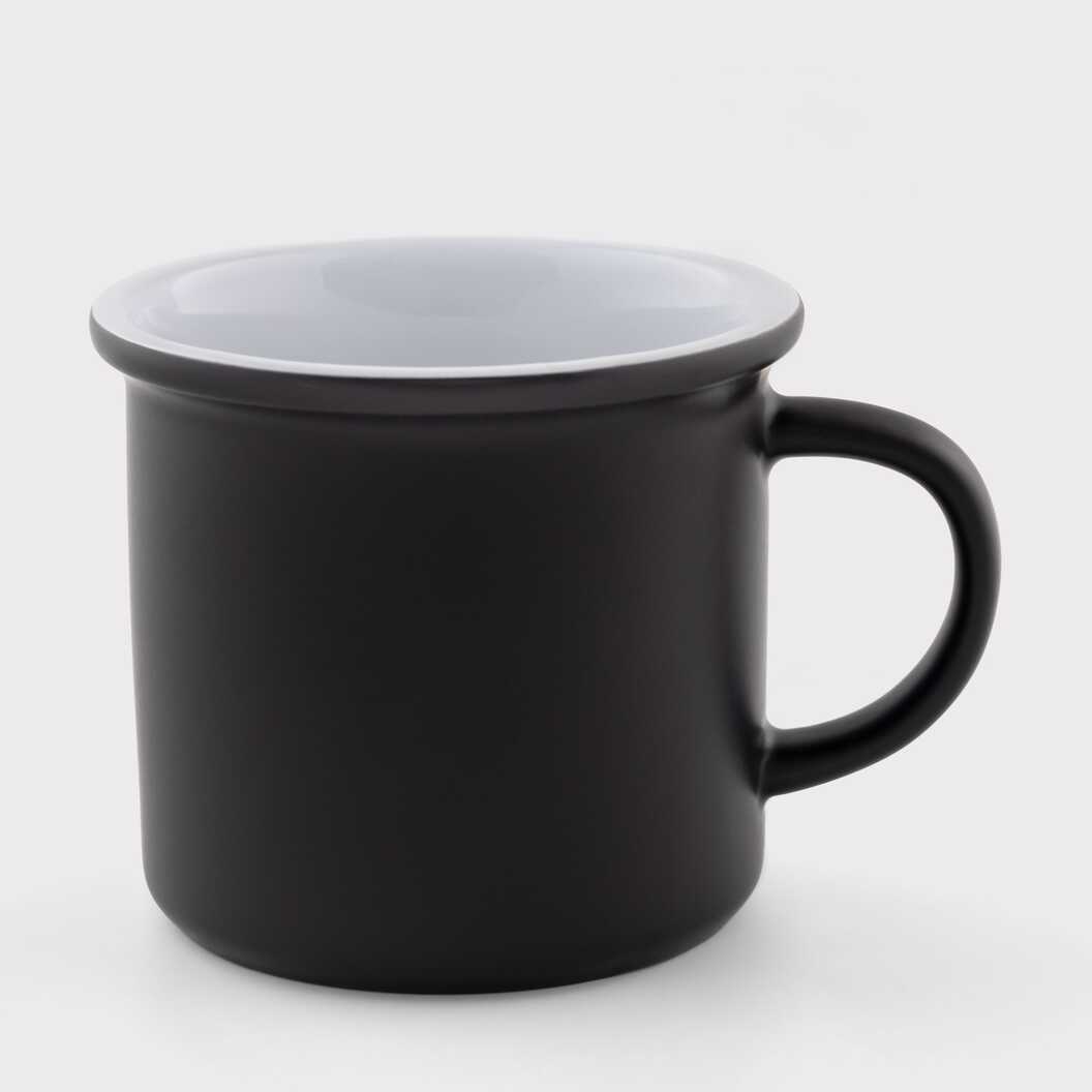 Кружка для сублимации в стиле эмалированной хамелеон матовая черная 11 Oz (330 мл) (12698) - фото 1 - Заготовки для сублимации