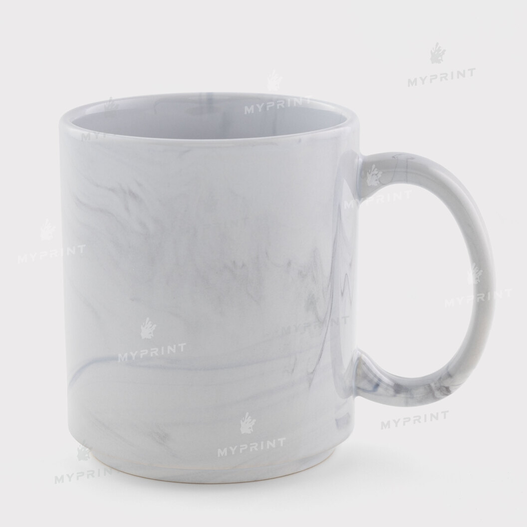 Кружка для сублимации мраморная серая складывающаяся одна на другую 11 Oz (350 мл) (12697) - фото 1 - Заготовки для сублимации