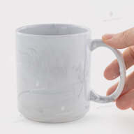 Кружка для сублимации мраморная серая складывающаяся одна на другую 11 Oz (350 мл) (12697) - фото 2 - Заготовки для сублимации
