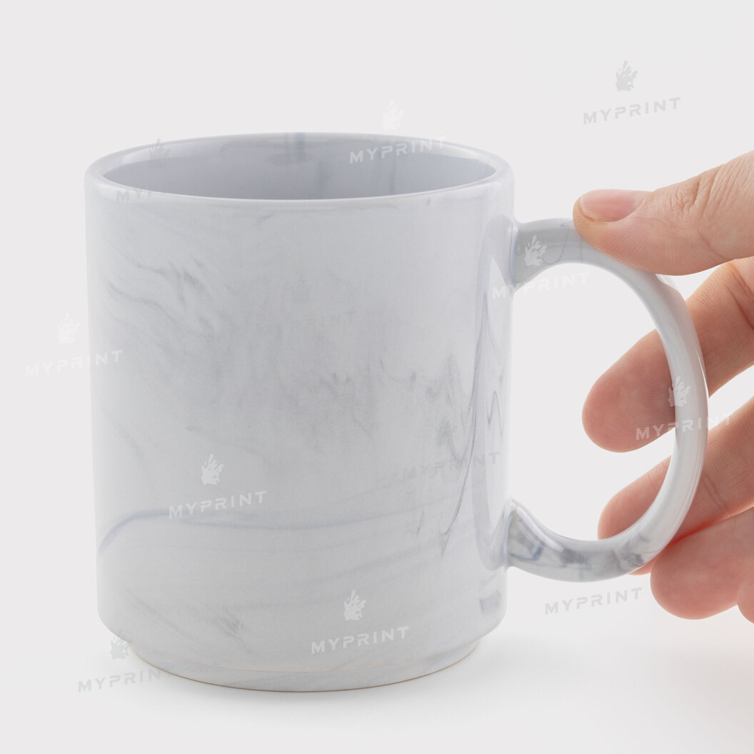 Кружка для сублимации мраморная серая складывающаяся одна на другую 11 Oz (350 мл) (12697) - фото 2 - Заготовки для сублимации