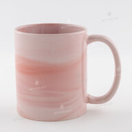 Sublimation Mug marble pink 11 Oz (330 ml) (12693) - фото 1 - Blanks for sublimation