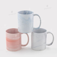 Sublimation Mug marble pink 11 Oz (330 ml) (12693) - фото 3 - Blanks for sublimation