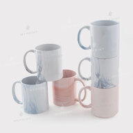 Sublimation Mug marble pink 11 Oz (330 ml) (12693) - фото 4 - Blanks for sublimation