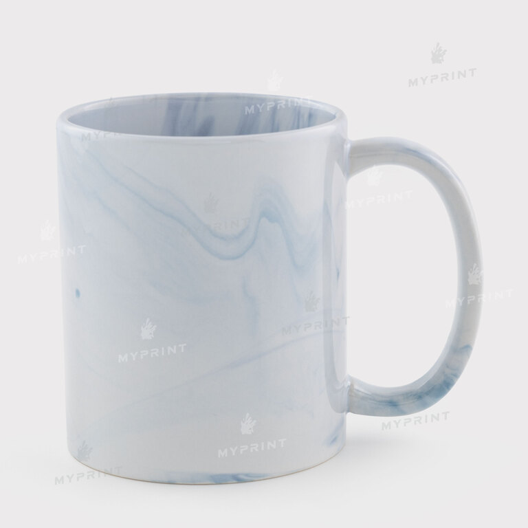 Кружка для сублимации мраморная голубая 11 Oz (330 мл) (12694) 