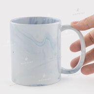 Чашка для сублімації мармурова блакитна 11 Oz (330 мл) (12694) - фото 2 - Заготовки для сублімації