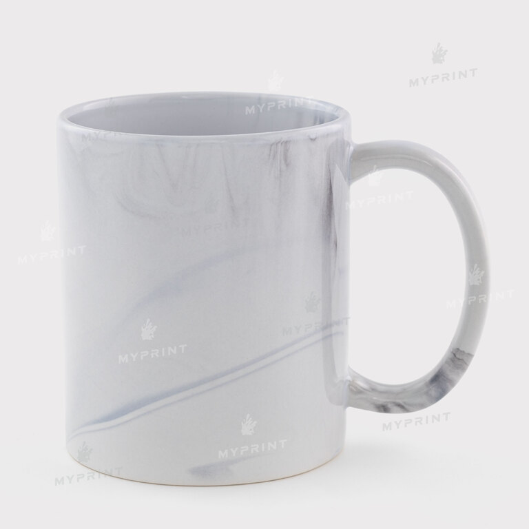 Чашка для сублімації мармурова сіра 11 Oz (330 мл) (12695) 