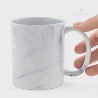 Кружка для сублимации мраморная серая 11 Oz (330 мл) (12695) - фото 2 - Заготовки для сублимации