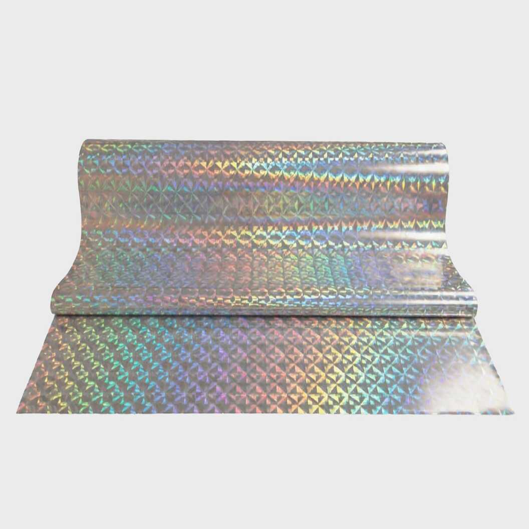 Foil for UV DTF printing My Print Silver Holo №82, roll 0.32*120 m (11546) - фото 1 - Consumables for printing