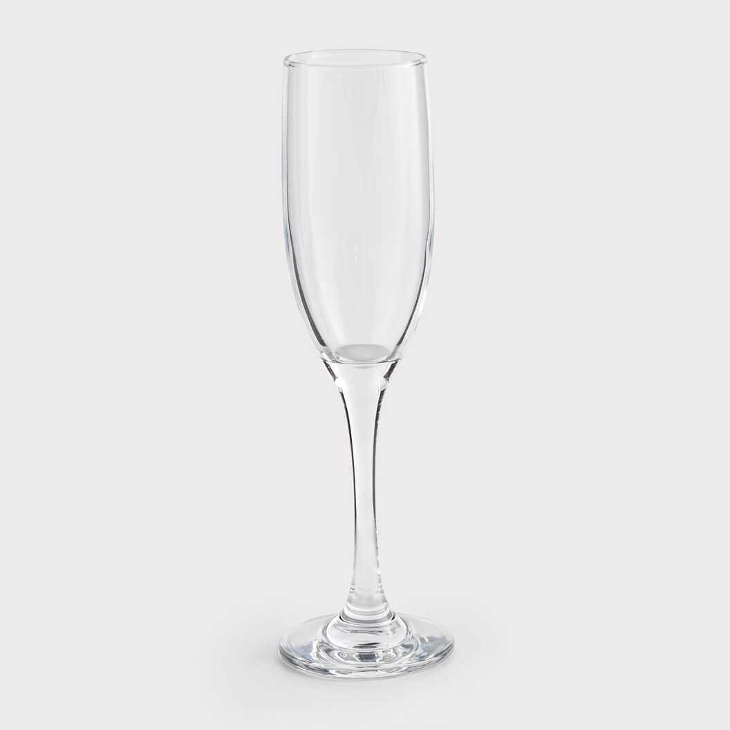 Бокал для шампанского для сублимации стеклянный прозрачный (170 мл) (12703) - фото 1 - Заготовки для сублимации