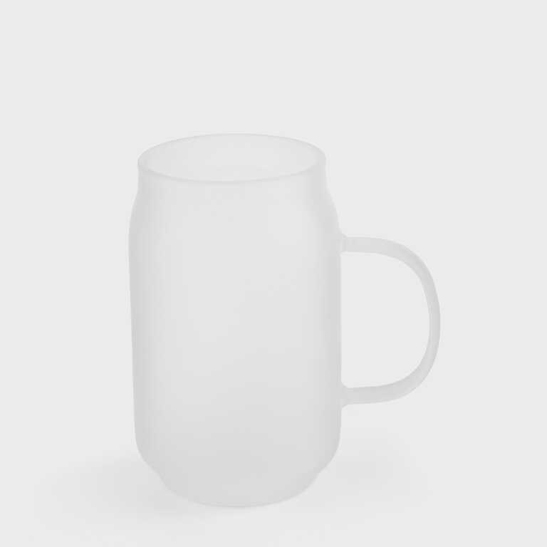 Банка для сублімації з ручкою скляна матова (400 мл) (12702) 