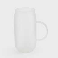 Банка для сублимации с ручкой стеклянная матовая (500 мл) (12700) - фото 1 - Заготовки для сублимации