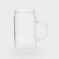 Банка для сублімації з ручкою скляна прозора (500 мл) (12699) - фото 1 - Заготовки для сублімації