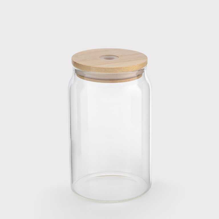 Банка для сублимации со стеклянной трубочкой и деревянной крышкой стеклянная прозрачная (400 мл) (12845) Банка для сублимации со стеклянной трубочкой и деревянной крышкой стеклянная прозрачная (400 мл) (12845)