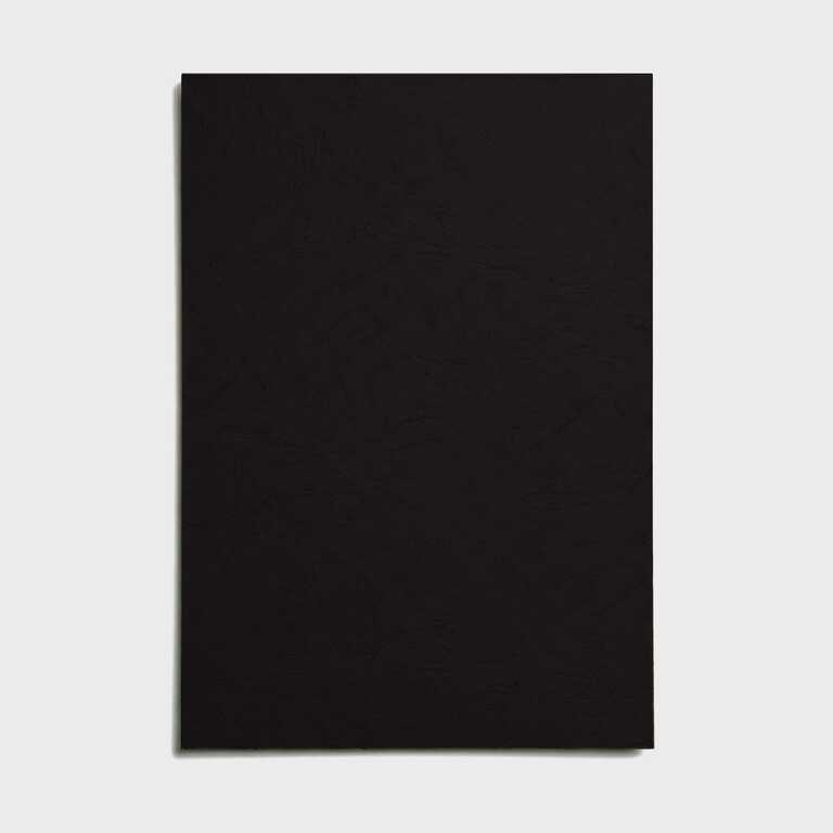 Обкладинка картонна для брошурування А4, тиснення шкіра, 230 г/м², чорна, 100 аркушів (12798) Обкладинка картонна для брошурування А4, тиснення шкіра, 230 г/м², чорна, 100 аркушів (12798)