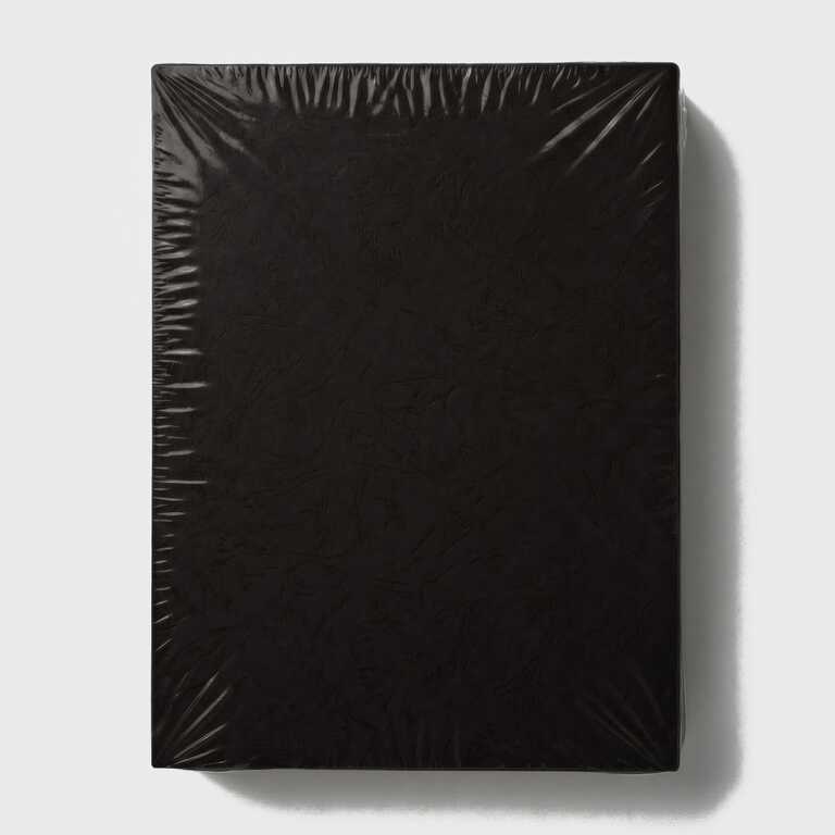 Обкладинка картонна для брошурування А4, тиснення шкіра, 230 г/м², чорна, 100 аркушів (12798) Обкладинка картонна для брошурування А4, тиснення шкіра, 230 г/м², чорна, 100 аркушів (12798)