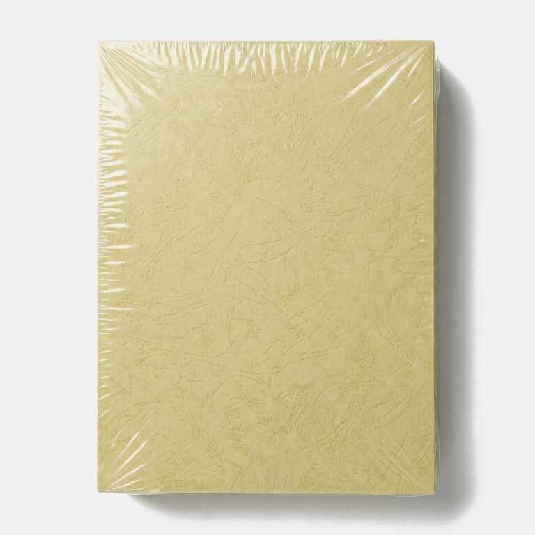 Обкладинка картонна для брошурування А4, тиснення шкіра, 230 г/м², бежева, 100 аркушів (12805) Обкладинка картонна для брошурування А4, тиснення шкіра, 230 г/м², бежева, 100 аркушів (12805)