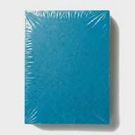 Обкладинка картонна для брошурування А4, тиснення шкіра, 230 г/м², блакитна, 100 аркушів (12800) - фото 2 - Поліграфічне обладнання і матеріали