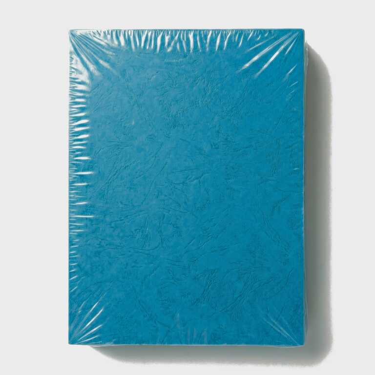 Обкладинка картонна для брошурування А4, тиснення шкіра, 230 г/м², блакитна, 100 аркушів (12800) Обкладинка картонна для брошурування А4, тиснення шкіра, 230 г/м², блакитна, 100 аркушів (12800)
