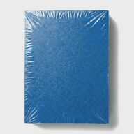 Cardboard cover for A4 binding, leather embossing, 230 g/m², blue, 100 sheets (12804) - фото 2 - Printing equipment and materials
