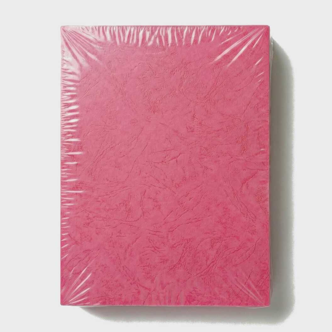 Обкладинка картонна для брошурування А4, тиснення шкіра, 230 г/м², червона, 100 аркушів (12802) - фото 2 - Поліграфічне обладнання і матеріали