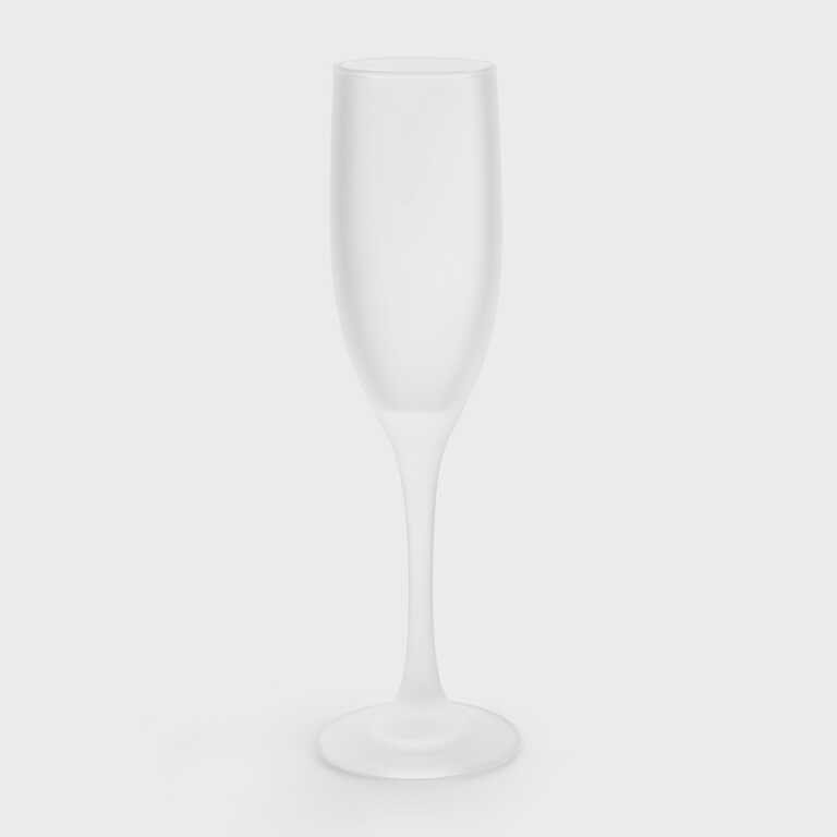 Келих для шампанського для сублімації скляний матовий (170 мл) (12704) 