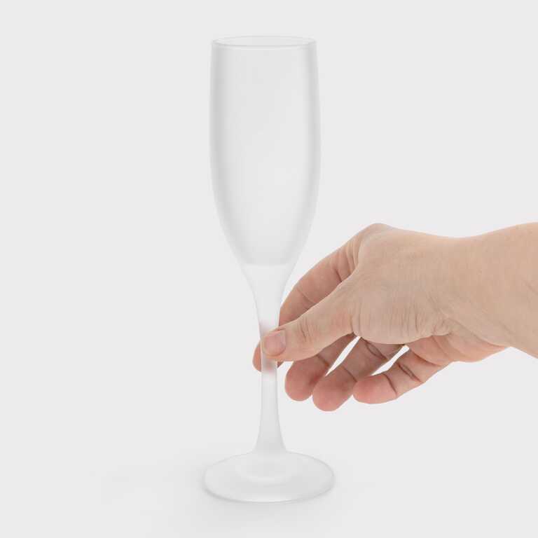 Келих для шампанського для сублімації скляний матовий (170 мл) (12704) 